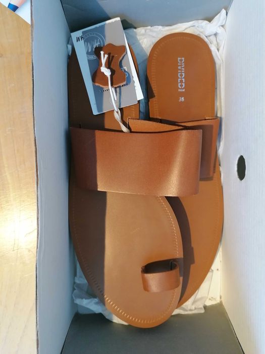 Дамски кожени сандали H&M