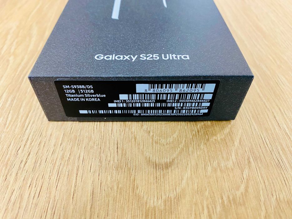 ЧИСТО НОВ !! Samsung Galaxy S25 Ultra, 12GB RAM, 512GB, 5G, SilverBlue