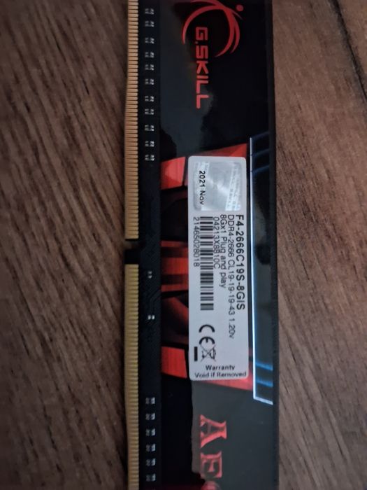 8 Gigabyte ram ddr4