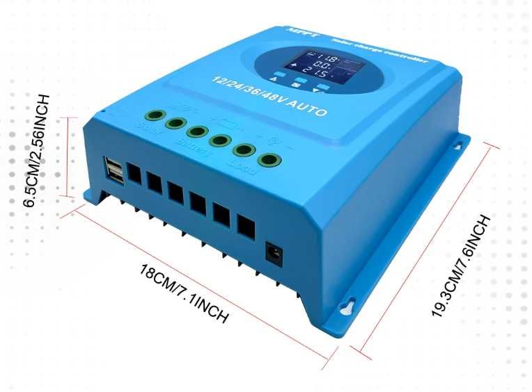 Соларен контролер 12/24/36/48V Auto-100А/150А