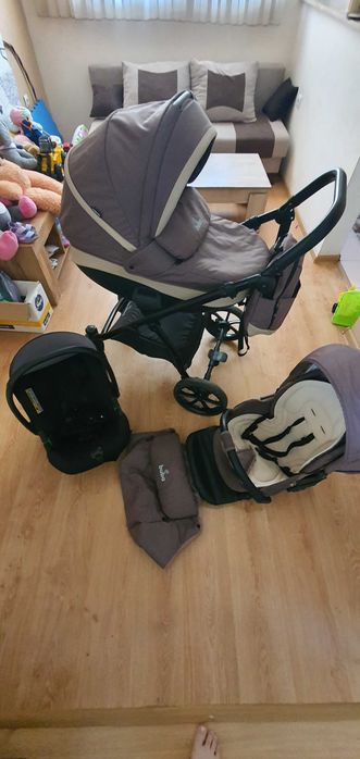 Детска количка BUBA ZAZA 3 в 1 + кенгуру Cipolino ,Hip Star'