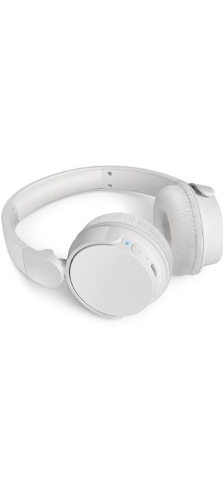 Casti On-Ear Philips TAH4209WT/00, Wireless, Bluetooth, Microfon, Autonomie 55 ore, Alb