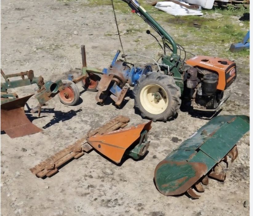 Motocoasa, motocultor cu freza, plug si coasa Goldoni