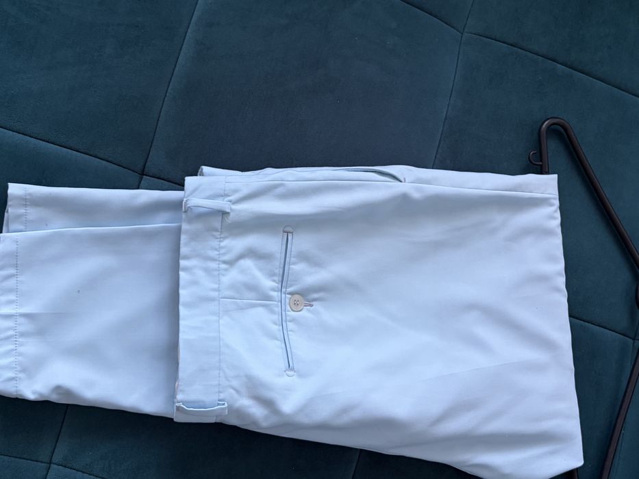 Vand Costum Barbat Turcoaz/Albastru L-XL slim