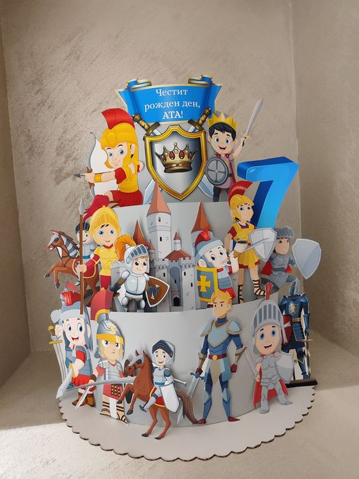 Бутафорна торта на 4 етажа