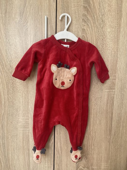Salopetă bebe H&M de Crăciun