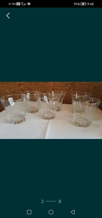 Чаши за безалкохолно, високоалкохолно и чаши за уиски,