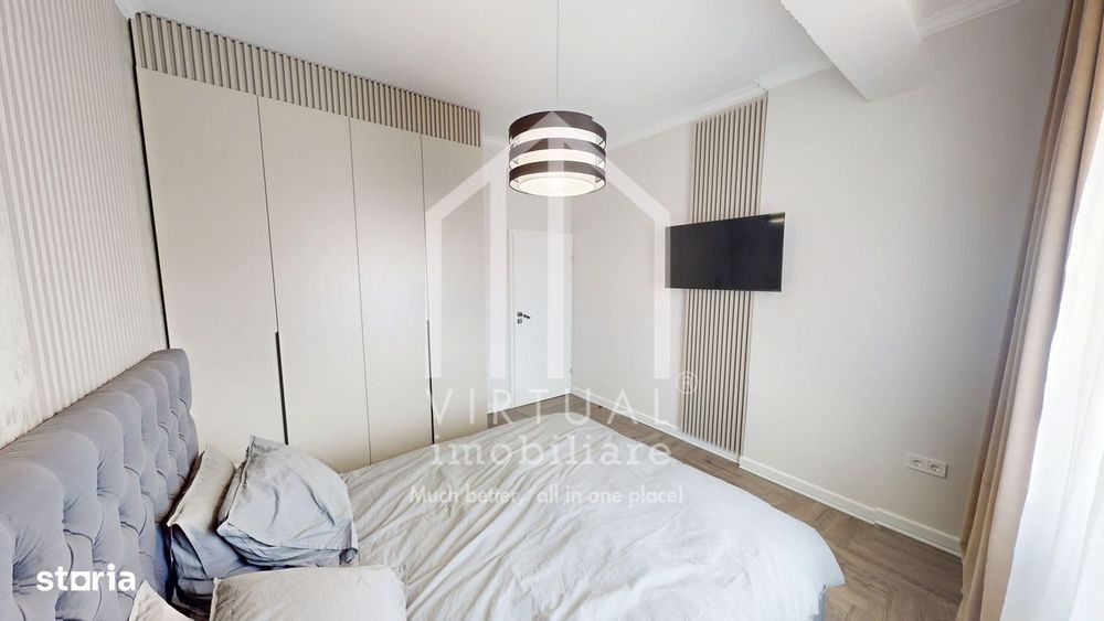Apartamet cu 3 camere, 60mp utili + balcon (9mp), parcare, Ciresica