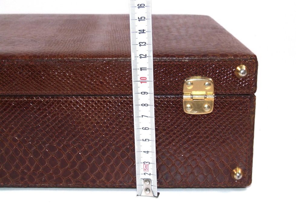 Geanta DIPLOMAT dama, piele naturala de sarpe, Made in England, ca NOUA