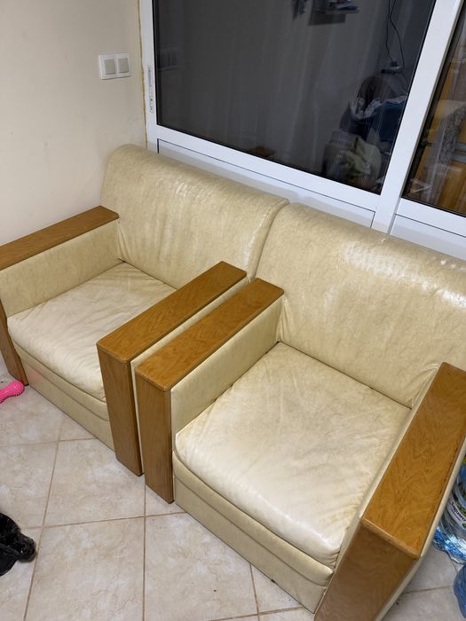 Холна гарнитура кожена