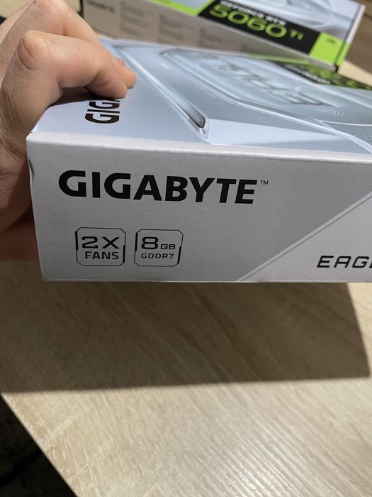Gigabyte Nvidia GeForce 5060Ti 8GB GDDR7 Eagle OC Ice - чисто нови