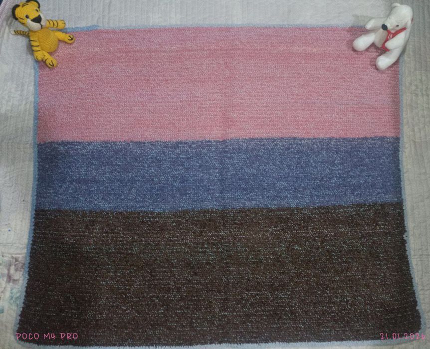 Вязаные теплые коврики