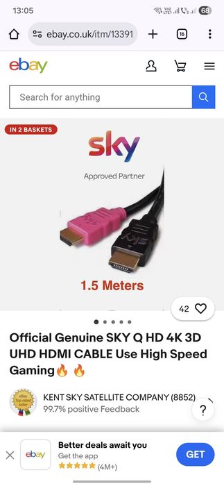 Cablu  HDMI Sky  de inalta calitate