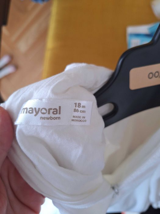 Rochita alba catifea Mayoral marimea 86, 18m