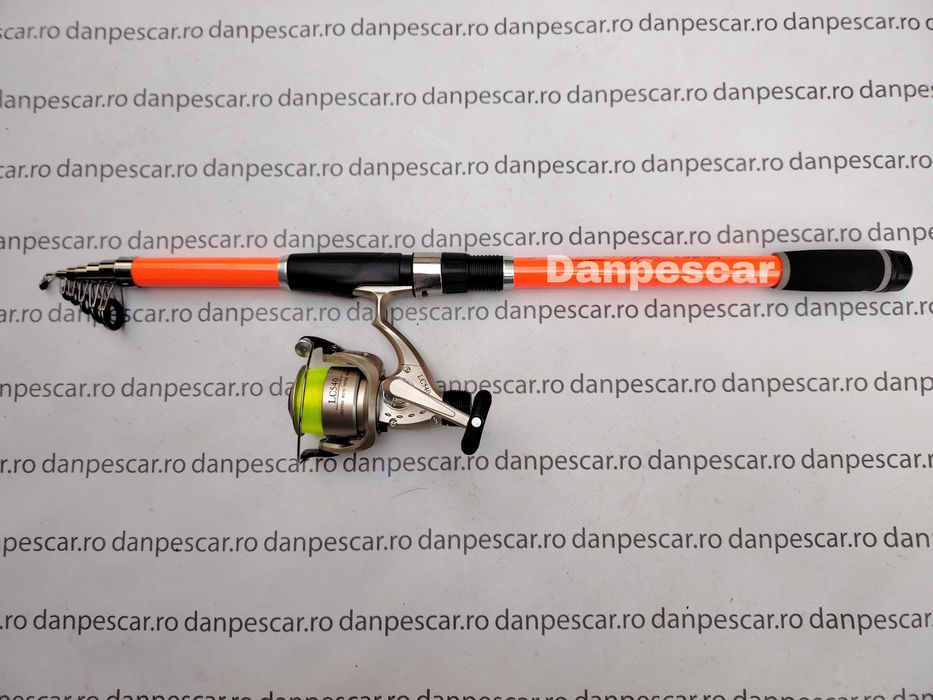 Set Lanseta Telescopica 3m +Mulineta Diamant LC540 5 rulmenti si fir