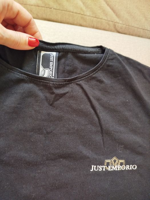 Мъжка черна  тениска