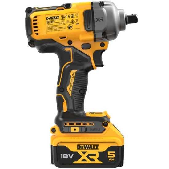 Аккумуляторный ударный гайковерт DeWALT DCF892P2T