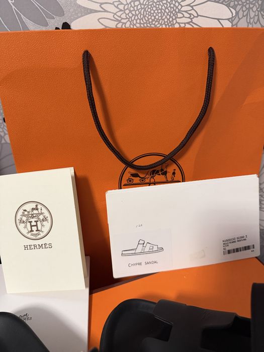 Vand papuci hermes barbati piele