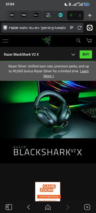 Casti Gaming Razer BlackShark V2 X Wired
