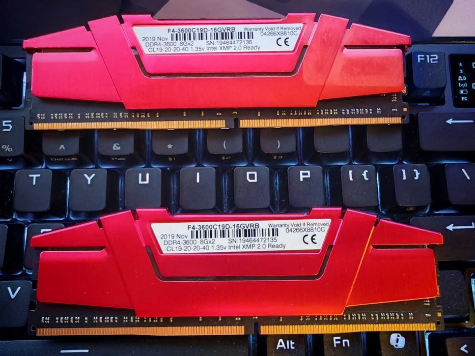 Рам памет G.SKILL Ripjaws V RED 16GB (2x8GB) 3600Mhz DDR4