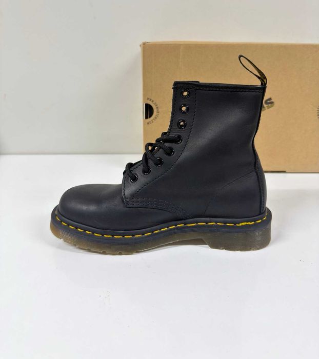 Като НОВИ Кожени кубинки DR. MARTENS 1460 (Черни) - Размер 36 (23 см стелка)
