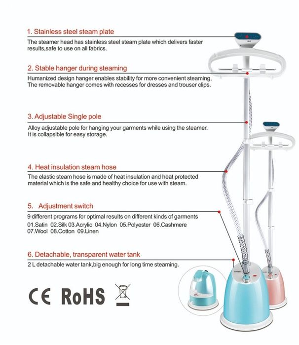 Доставка! Вертикальной отпариватель для одежды sonifer 9055 2лт UT25