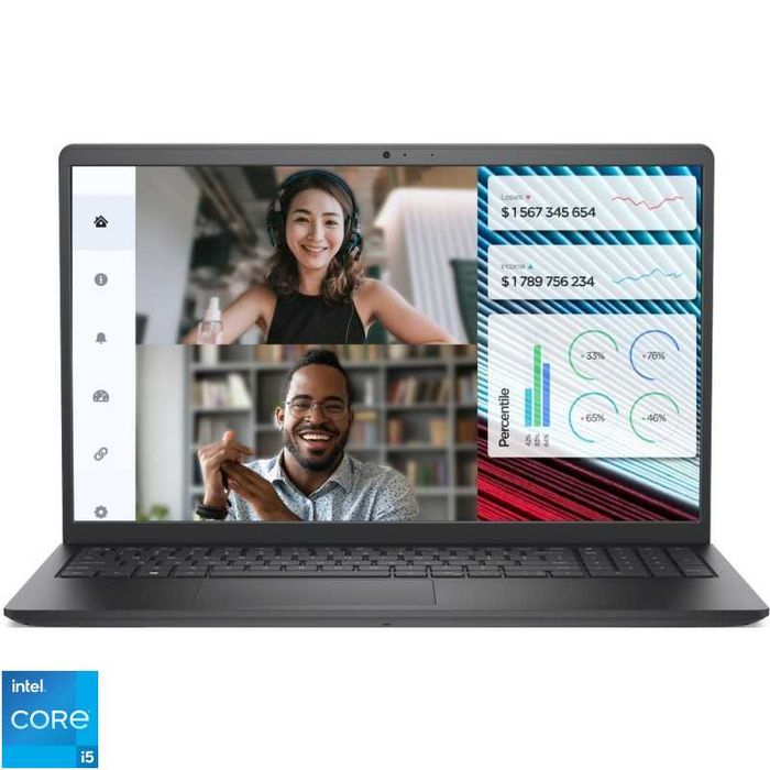 Laptop DELL 15.6'' Vostro 3520 (seria 3000), FHD 120Hz, Procesor Intel® Core™ i5-1235U (12M Cache, up to 4.40 GHz, wi