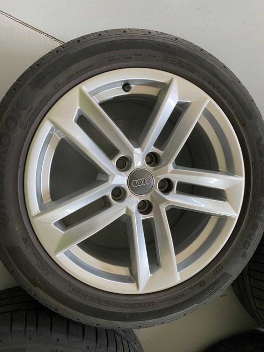 Jante originale Audi 17' A4 B9/B8  + anvelope vară Hankook A3, A5, A6