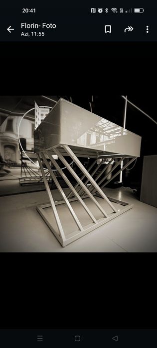 masa din metal/cadru metalic