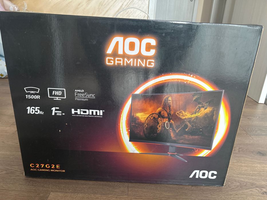 Gaming monitor AOC G27g2e 165hz 1ms FHD 1500R