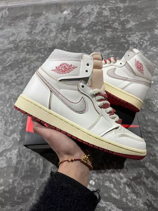 Air Jordan 1 Retro High Rare Air Sail Cinnabar