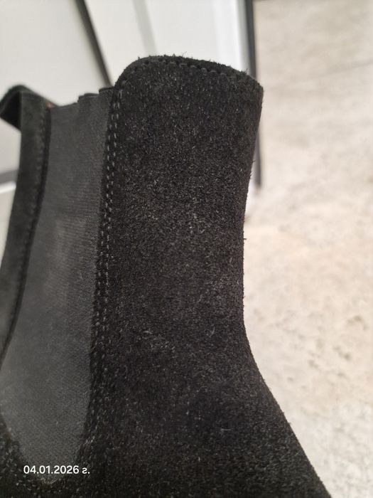 Мъжки боти естествен велур