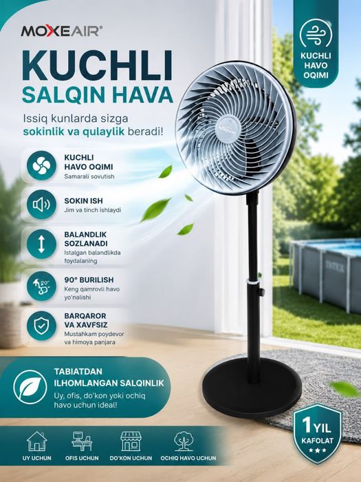 Ventilyator sifatli va xamyonbop