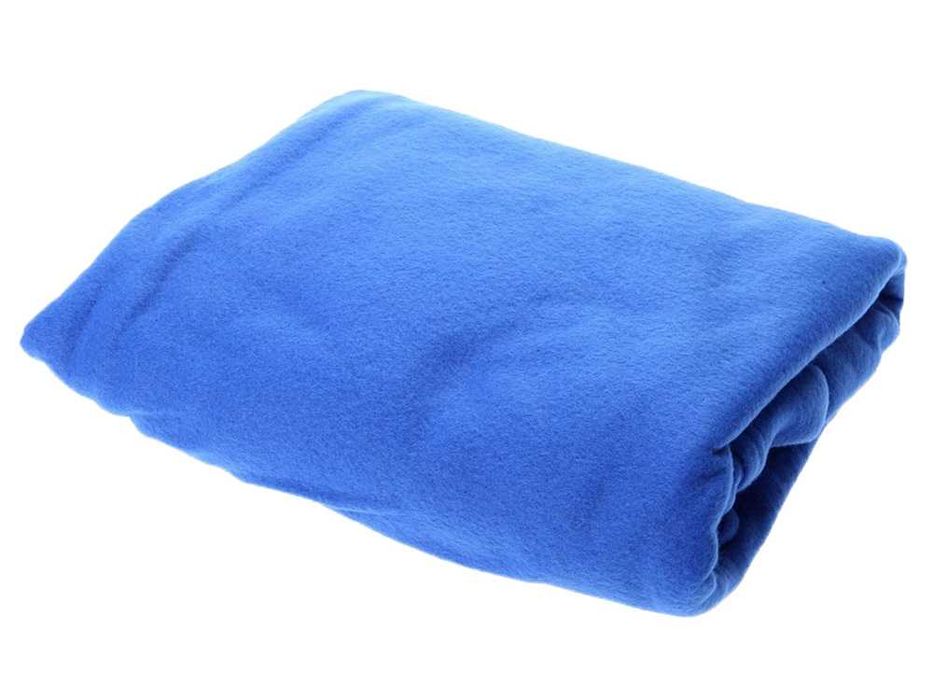 Patura cu maneci tip hanorac moale si calduroasa albastru 180 x 138 cm