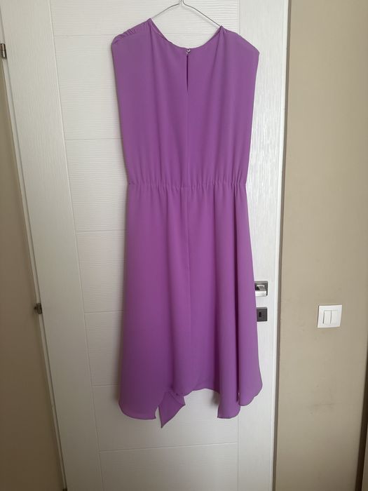 Rochie midi MIZAR roz/mov