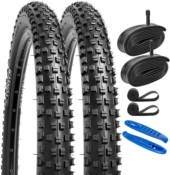 Set 2 Anvelope Bicicletă 27.5 x 2.60 Antipană + 2 Camere AV48