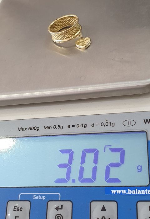 Inel Tiffany din aur de 14K – mărimea 57 – 3,02 g