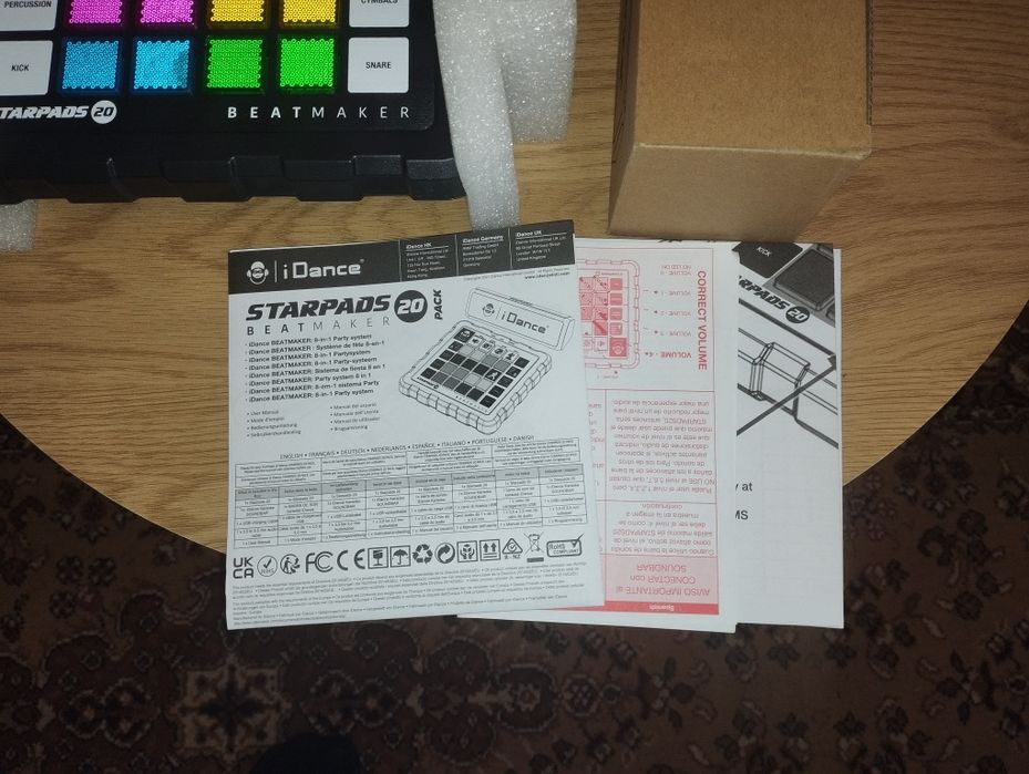 Детски Dj бийтмейкър с тонколона i dance starpads beatmaker