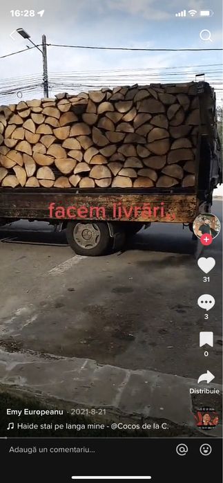 Lemne de foc taiate si crapate livram in toată tara