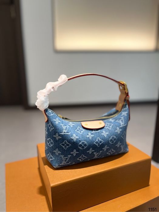 Geanta Louis Vuitton denim si piele naturala pe stoc si pe comanda