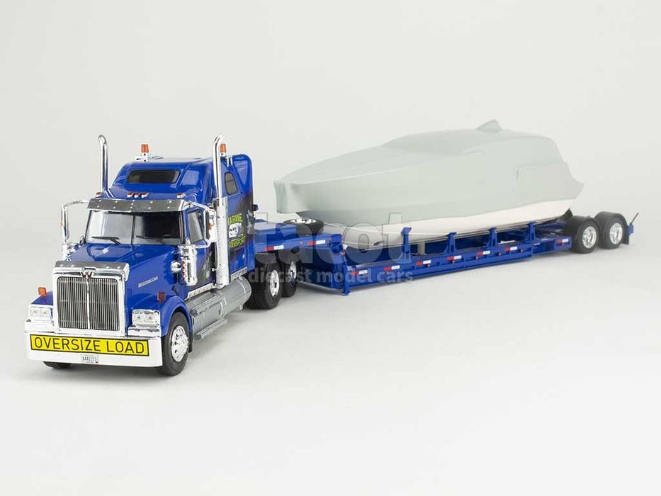 Western star 4900  трал с прицепом и катером