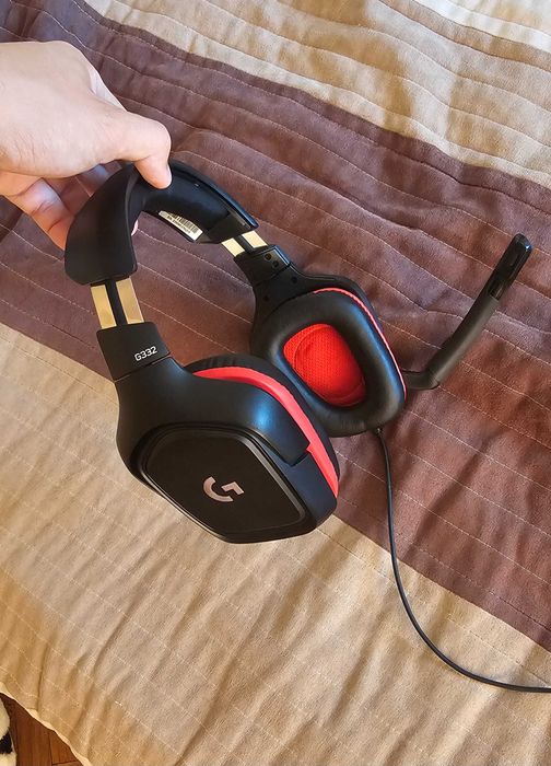 Гейминг слушалки Logitech - G332, черни