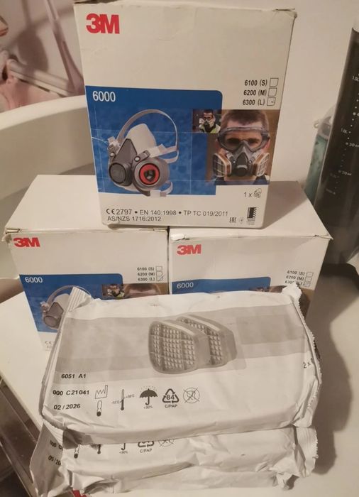 Mască 3M + filtre prefiltre capace