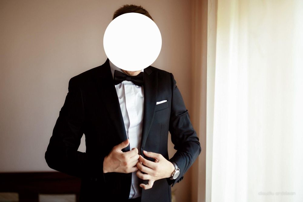Costum de mire pentru bărbați Louis Purple Mărimea 42