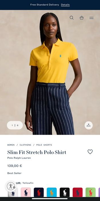 Polo Ralph Lauren Slim Fit Stretch  Shirt M