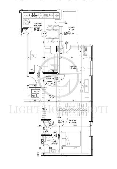 Продава се Тристаен апартамент в Пловдив, Център - 107 кв.м за 1173 €/кв.м - Снимка #11