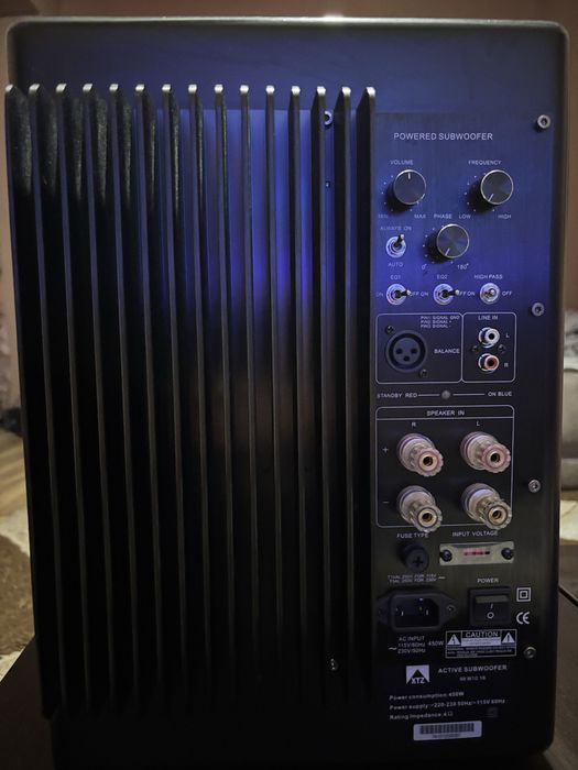 XTZ W10 Subwoofer ACTIV Putere MAXIMĂ 800W și 400W-RMS Made in Sweden 30Kg
