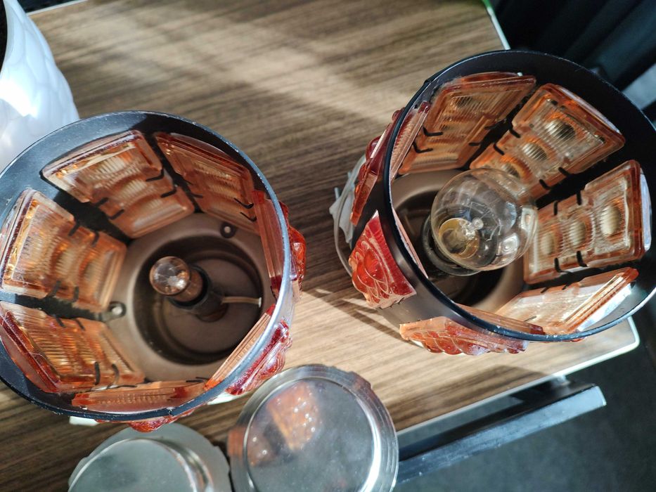 Нощни лампи стъкло и метал