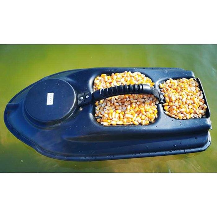 Barca nadit cu sonar de plantat momeala, momit, 2 motoare 2 baterii