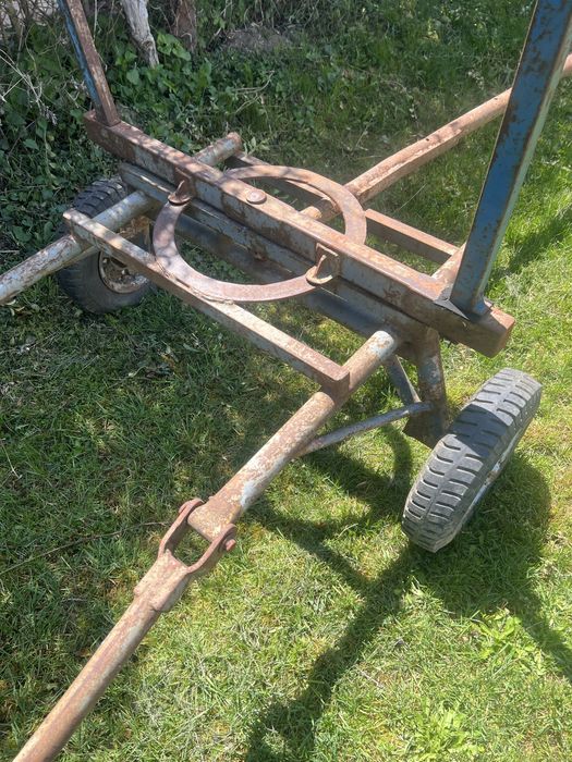 Каруца със гумени колелета